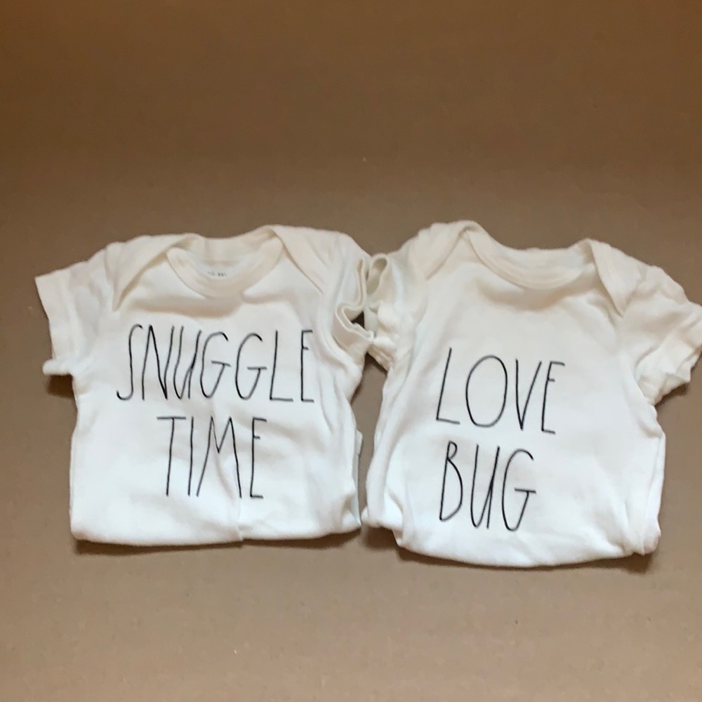2 Rae Dunn onesies